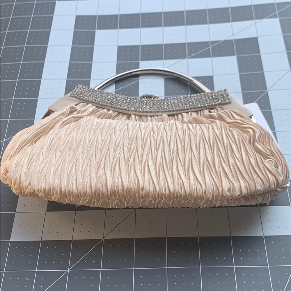 Champagne clutch purse
